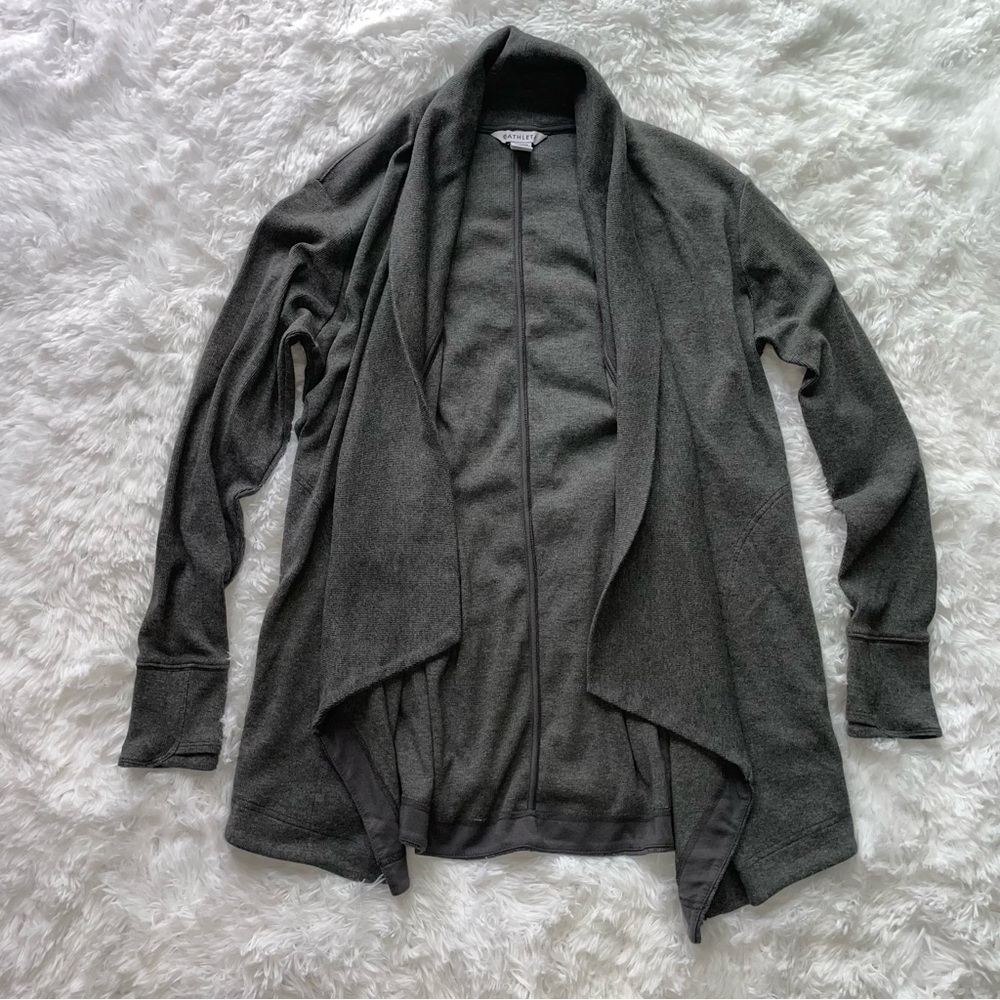 Athleta Studio‎ Wrap Open Front Cardigan Sweater Size Medium